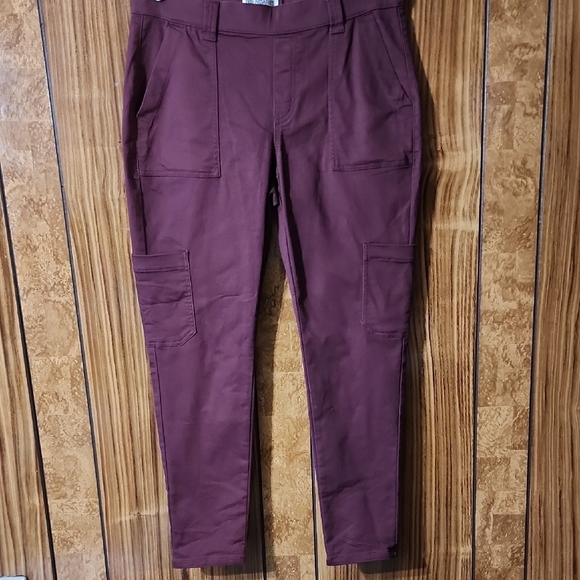 No Boundaries Burgundy Cargo Pants - Size L - Picture 1 of 6